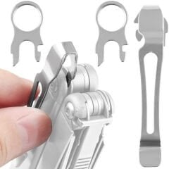 CEP KLİPSİ VE KORDON HALKASI Stainless Steel
